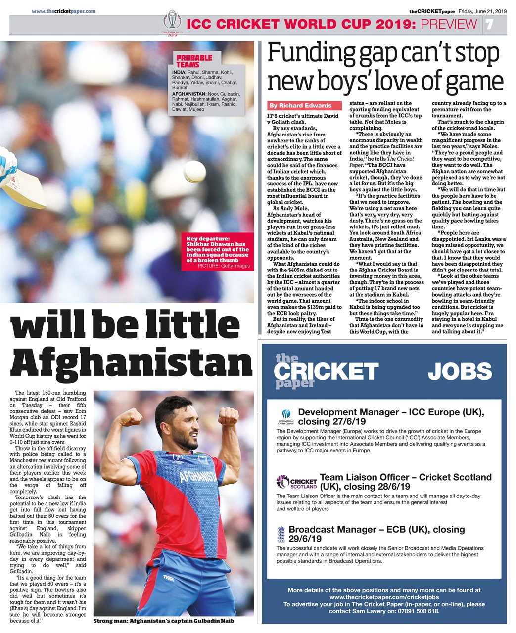 The Cricket Paper Preview Pages