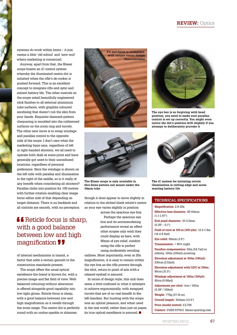 Sporting Rifle Preview Pages