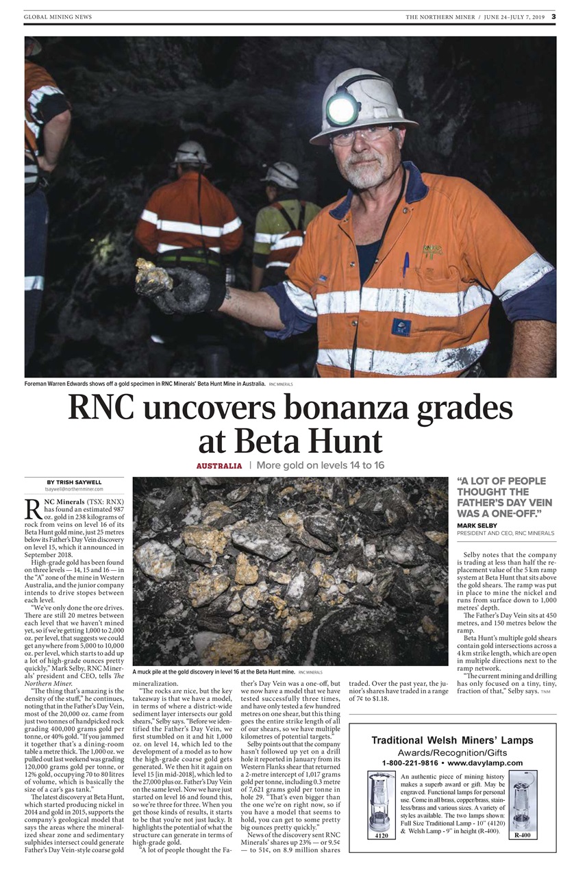 The Northern Miner Preview Pages