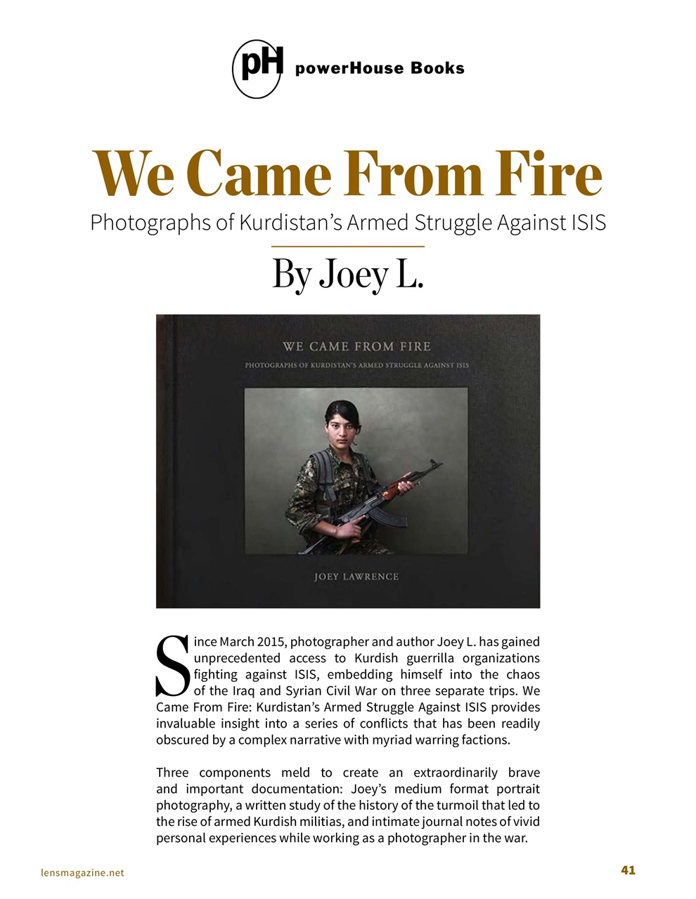 Lens Magazine Preview Pages