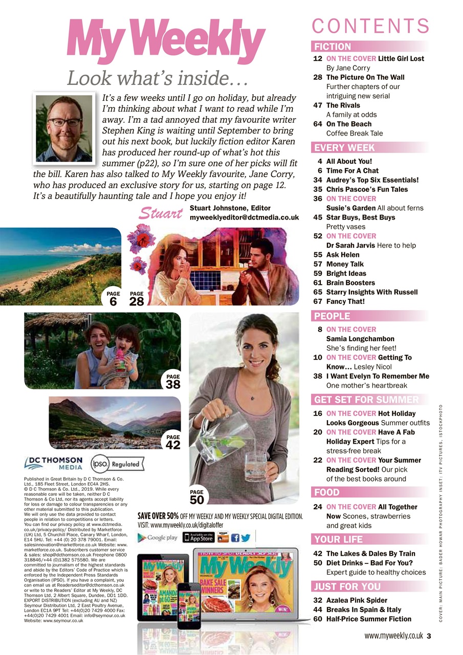 My Weekly Preview Pages