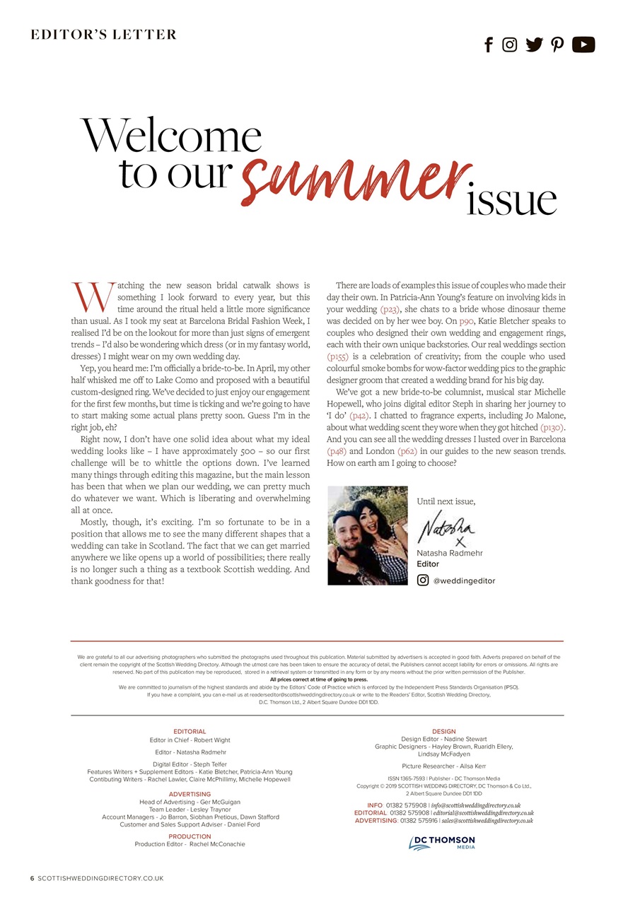 The Scottish Wedding Directory Preview Pages