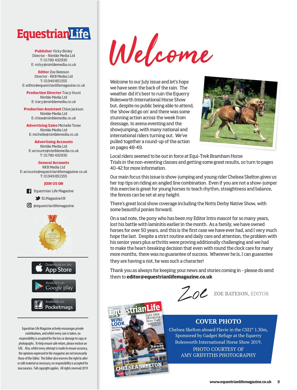 Equestrian Life Magazine Preview Pages