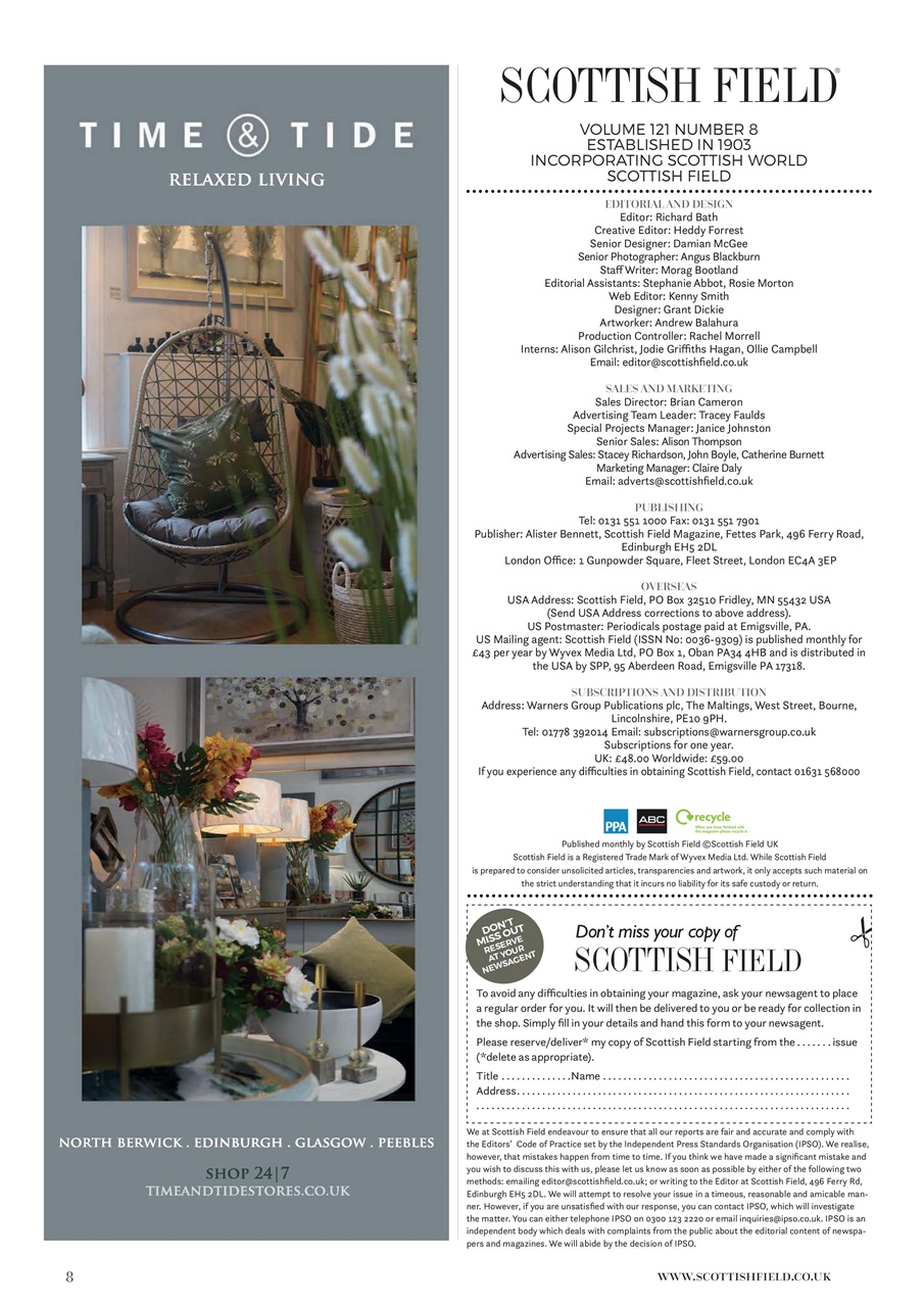 Scottish Field Preview Pages