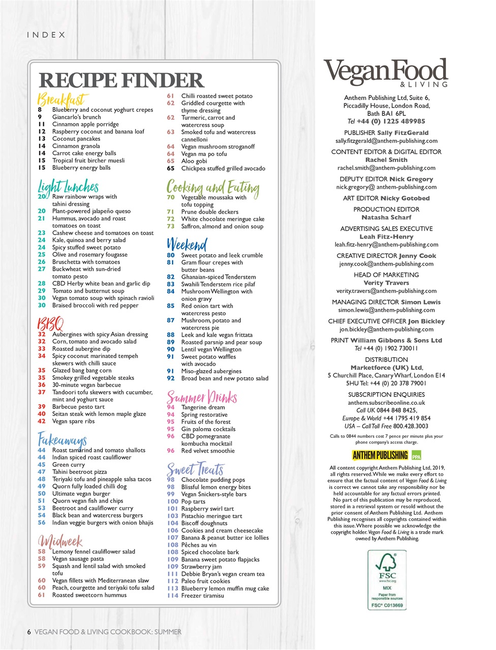 Vegan Cookbook Preview Pages