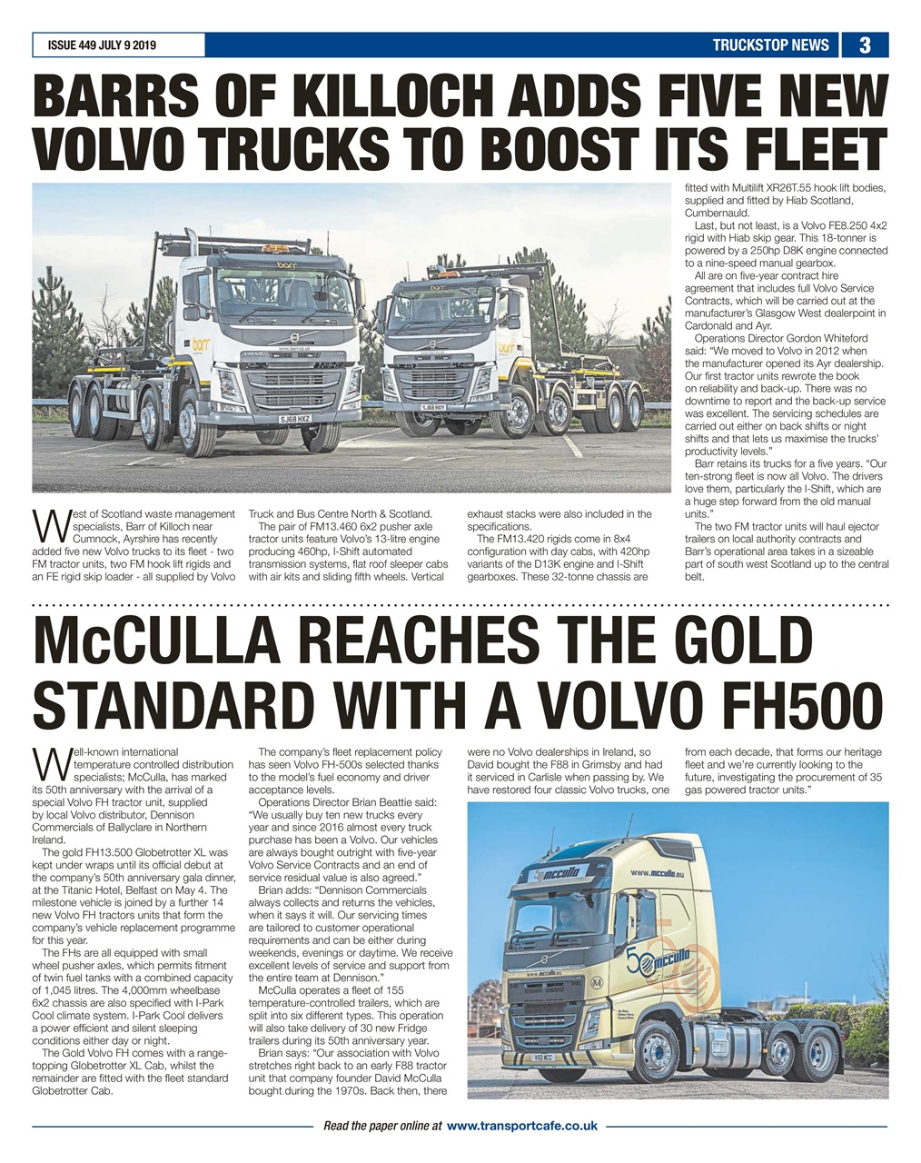 Truckstop News Preview Pages