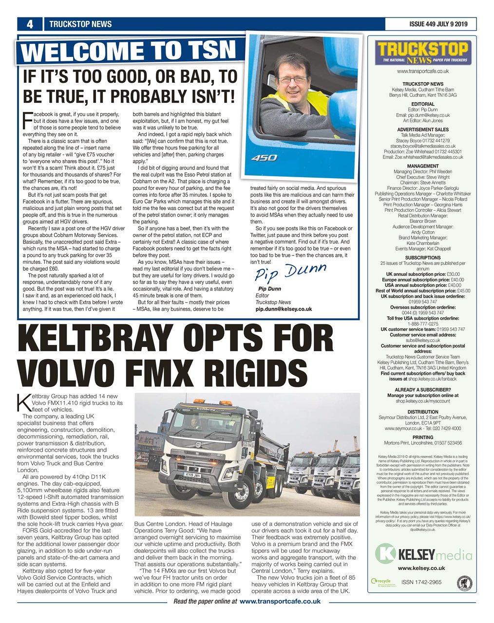 Truckstop News Preview Pages