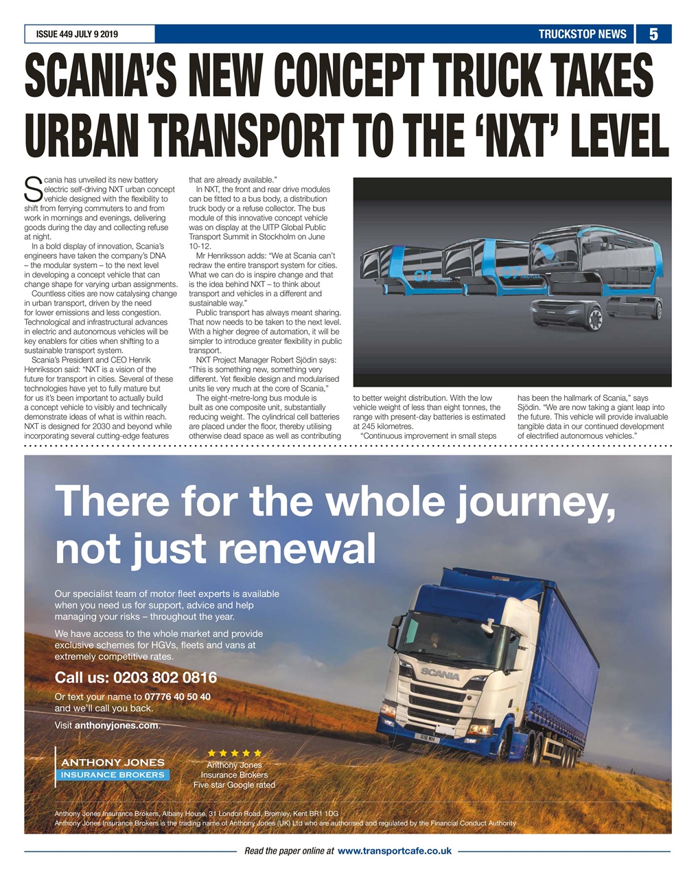 Truckstop News Preview Pages
