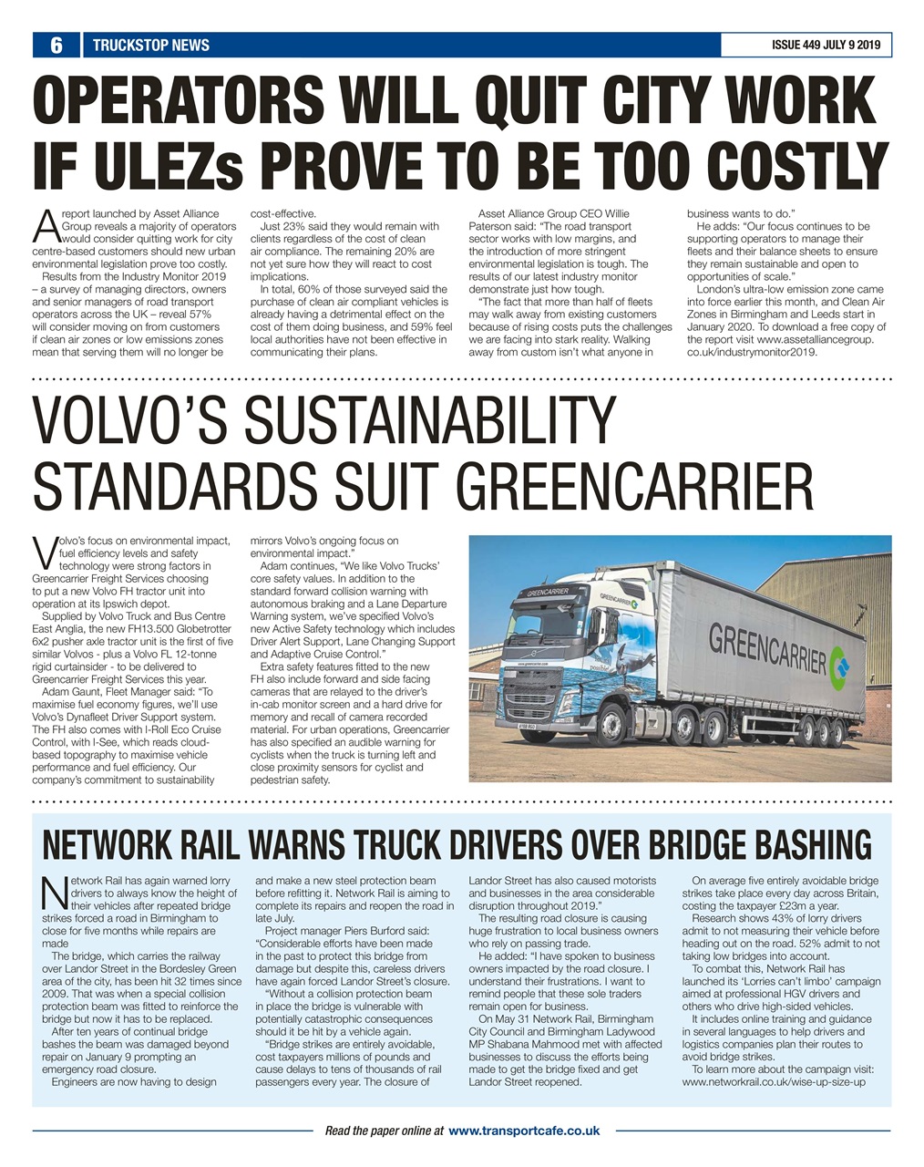 Truckstop News Preview Pages