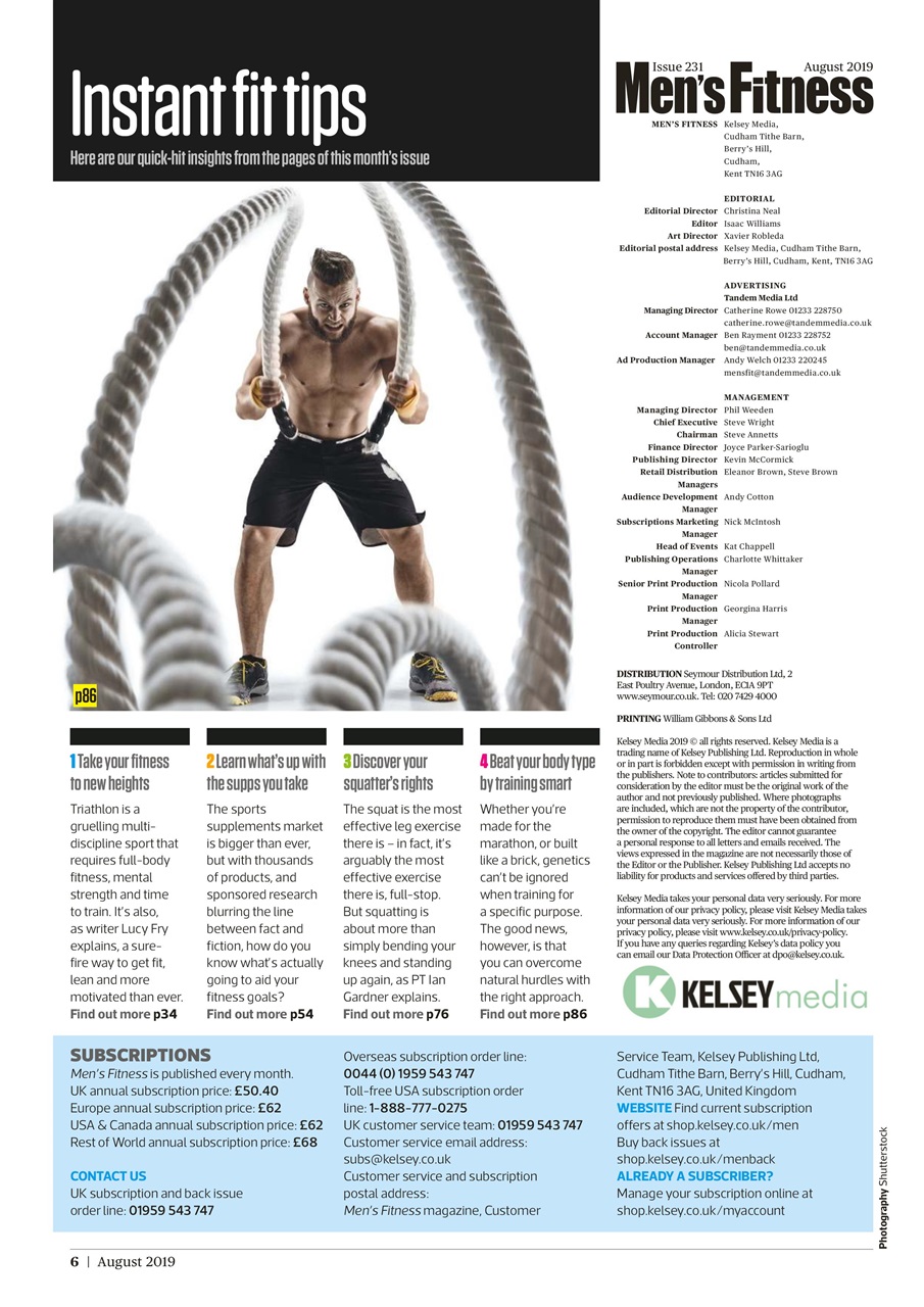 Men's Fitness Preview Pages