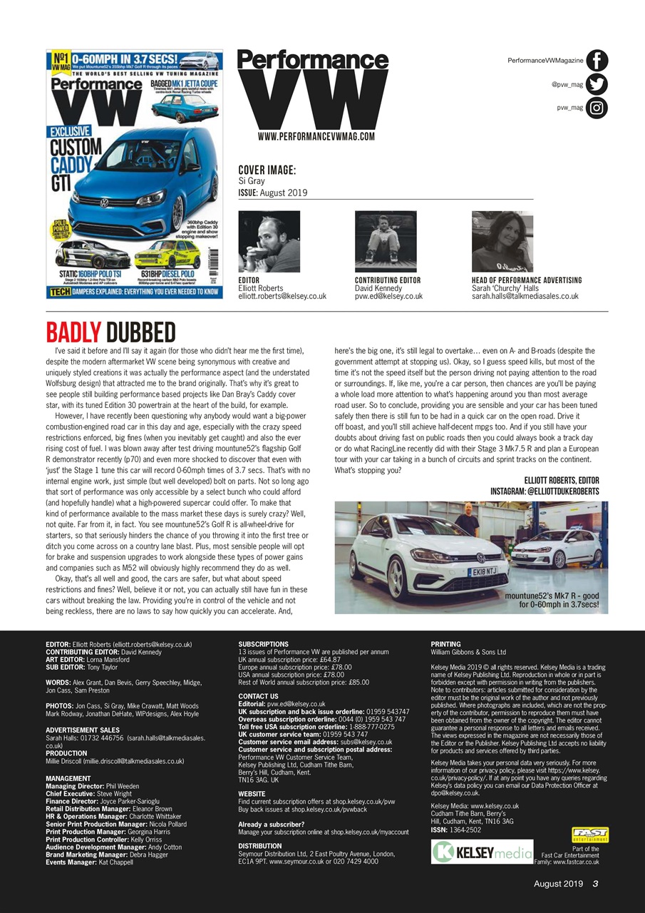 Performance VW Preview Pages