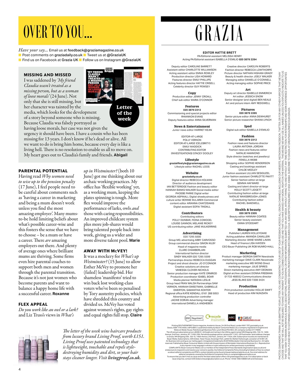 Grazia Preview Pages