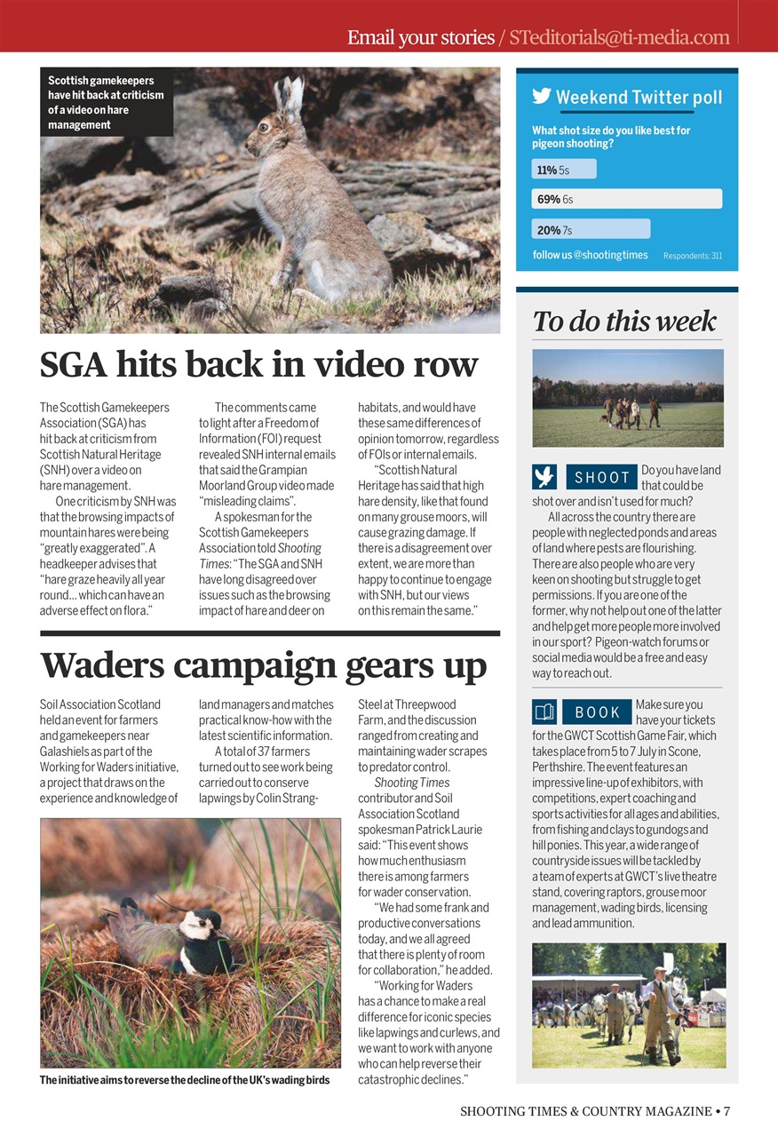 Shooting Times & Country Preview Pages