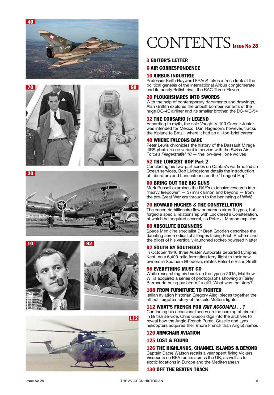 The Aviation Historian Magazine Preview Pages