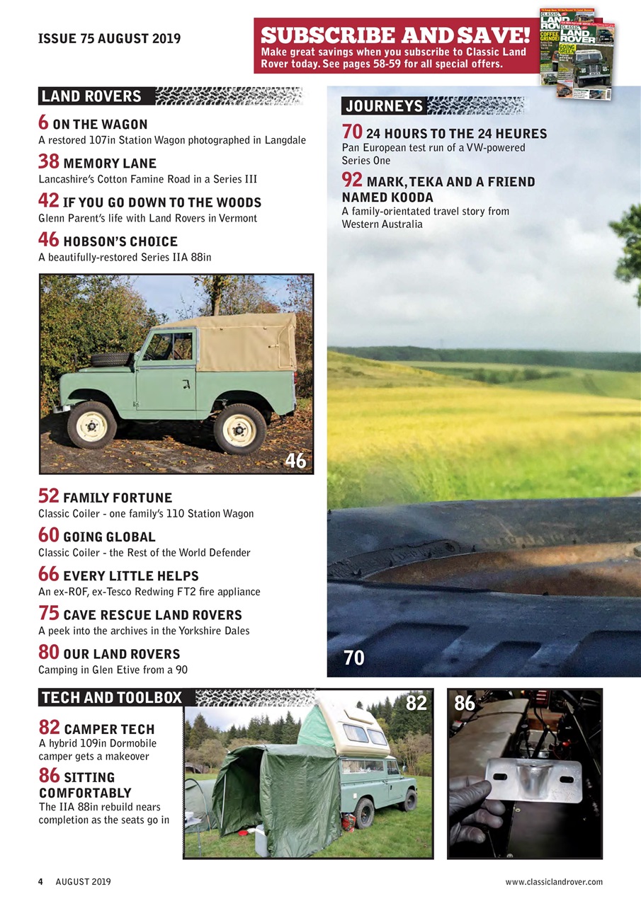 Classic Land Rover Magazine Preview Pages