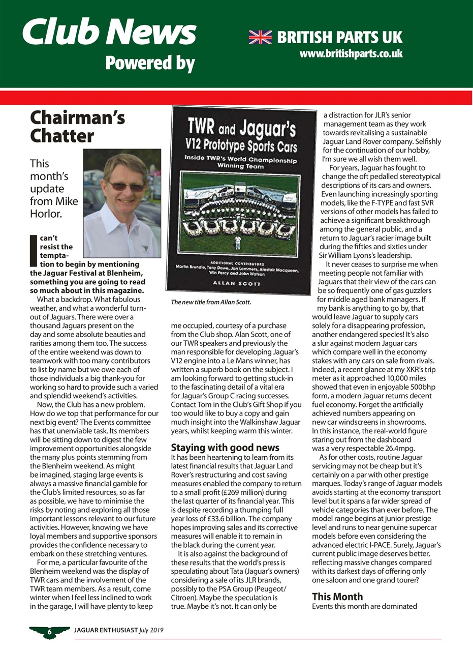 Jaguar Enthusiast Preview Pages