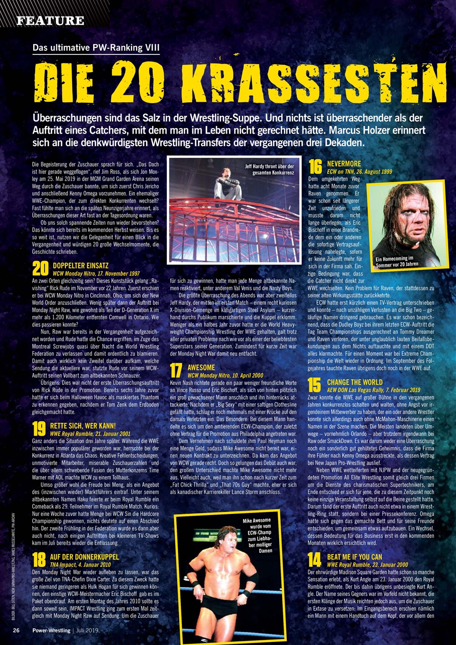 Power-Wrestling Preview Pages