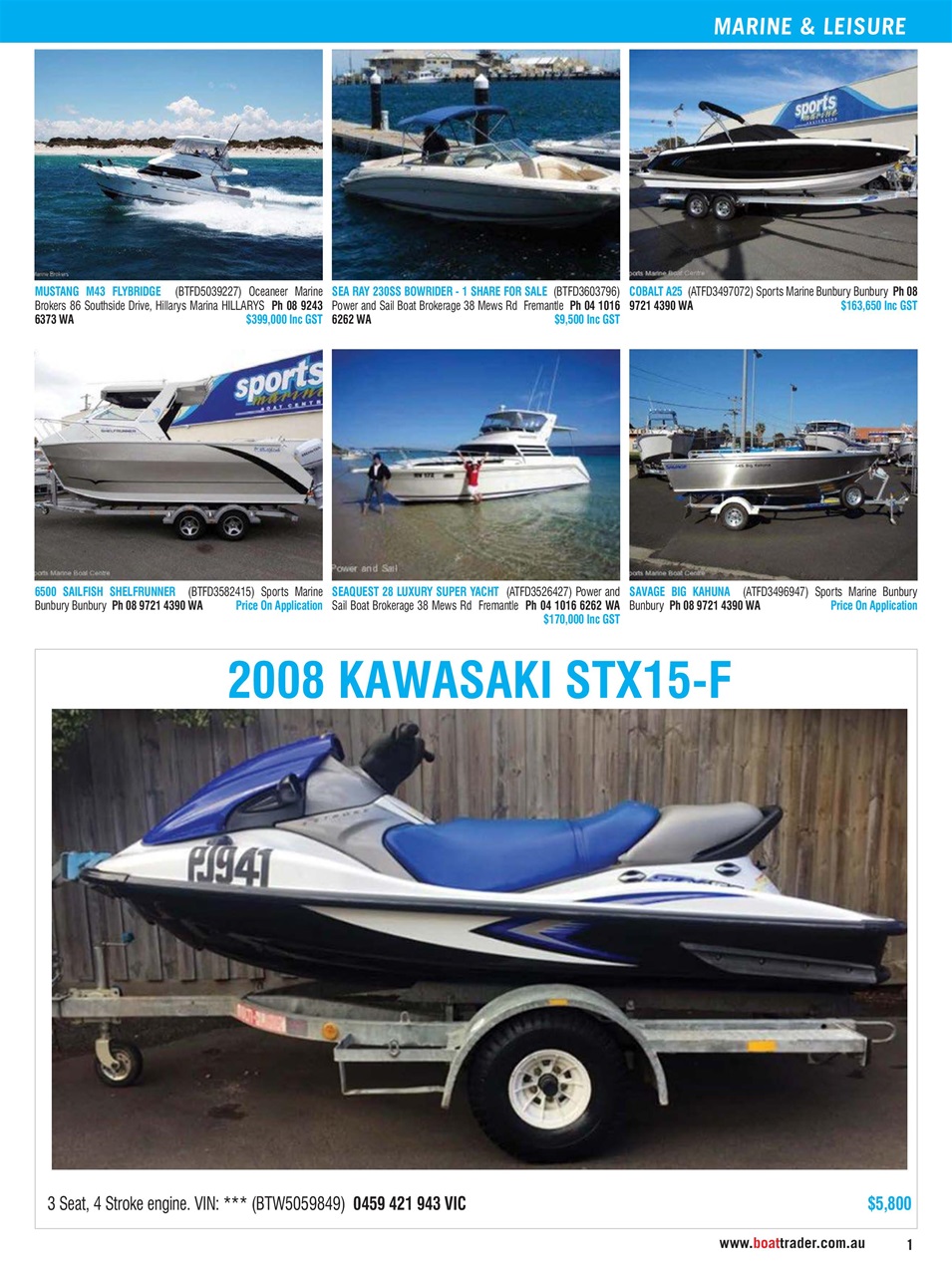 Boat Trader Australia Preview Pages