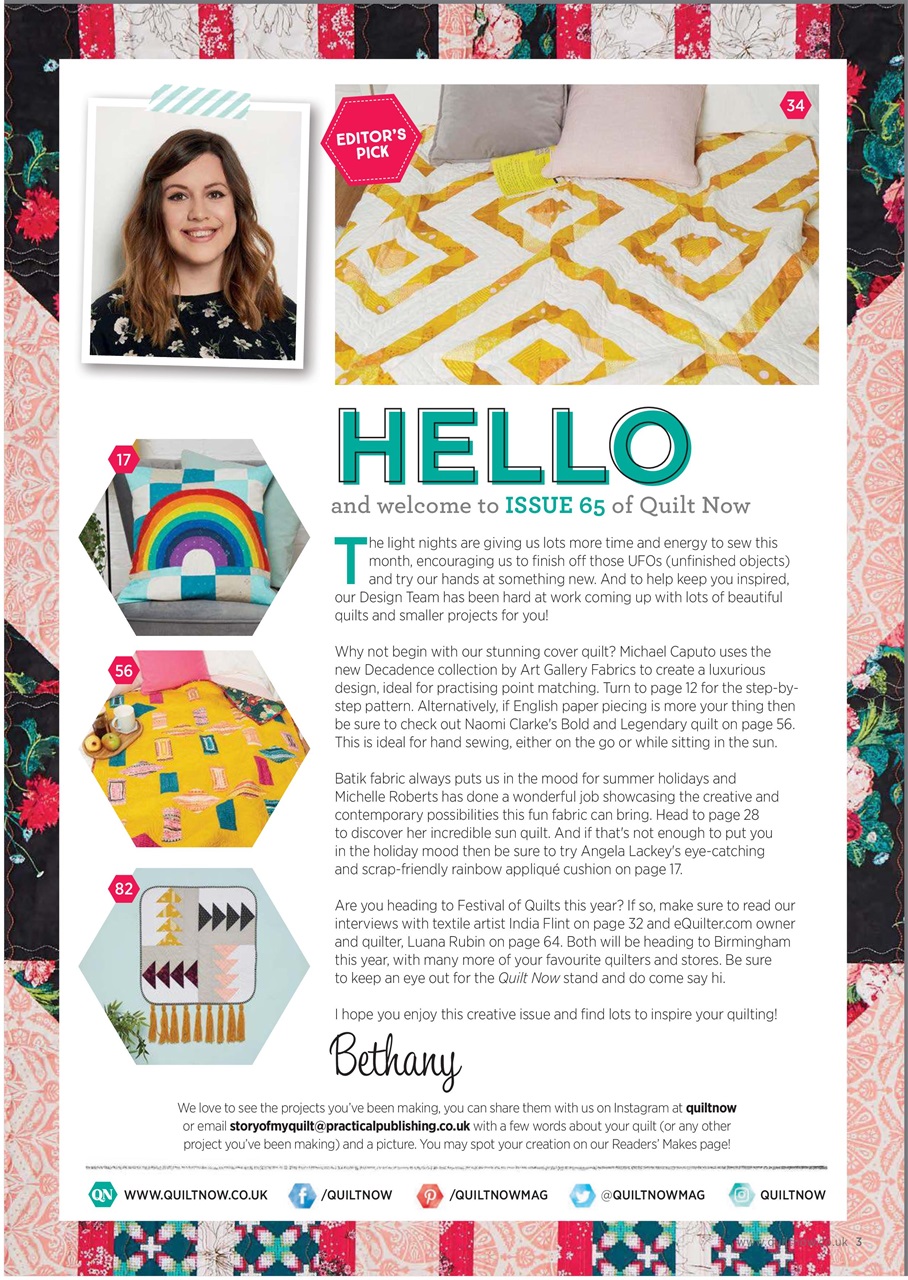 Quilt Now Preview Pages