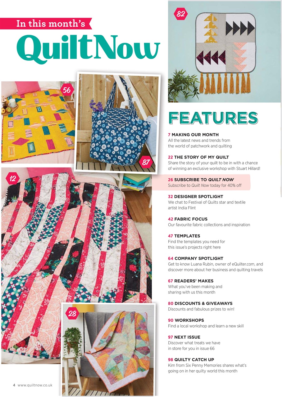 Quilt Now Preview Pages