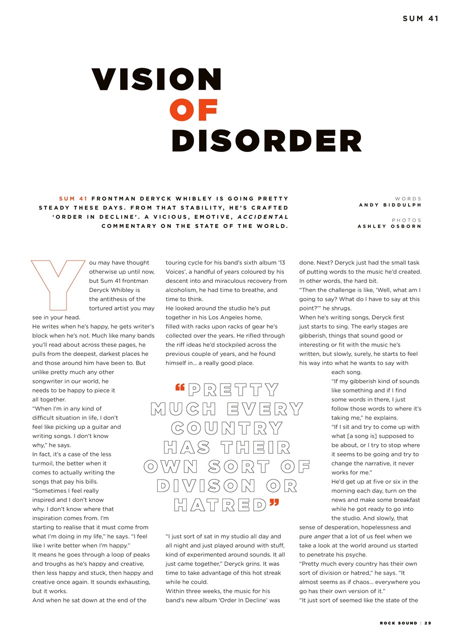 Rock Sound Magazine Preview Pages