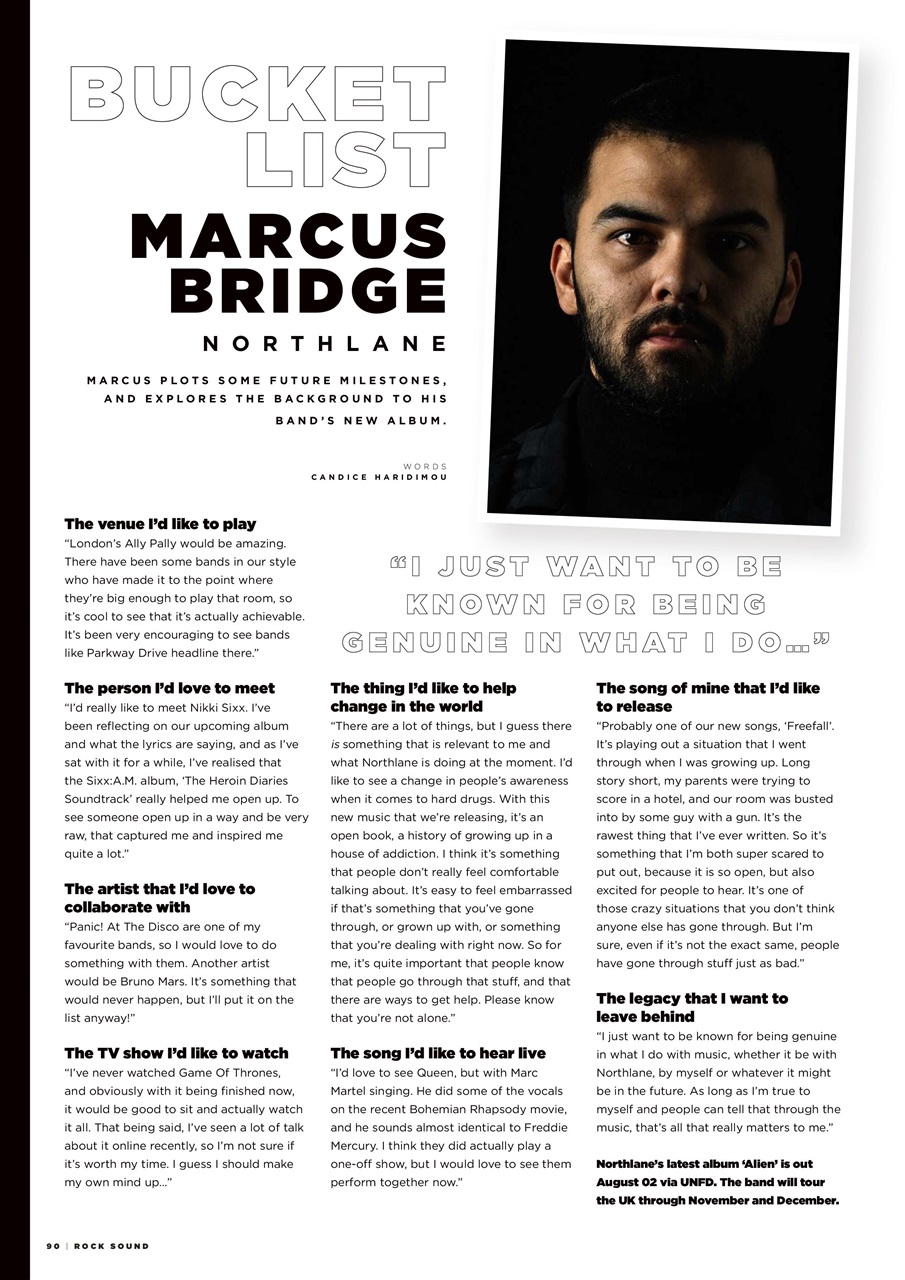 Rock Sound Magazine Preview Pages