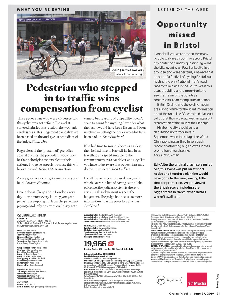 Cycling Weekly Preview Pages