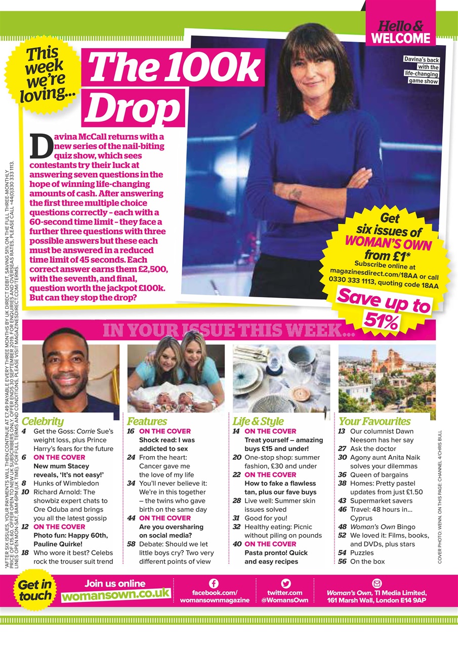 Woman's Own Preview Pages