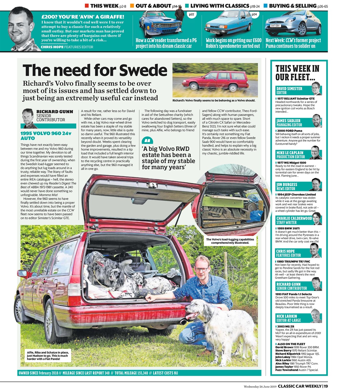 Classic Car Weekly Preview Pages