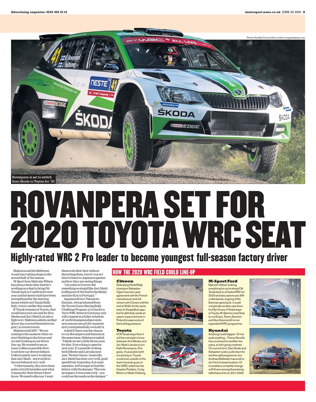 Motorsport News Preview Pages