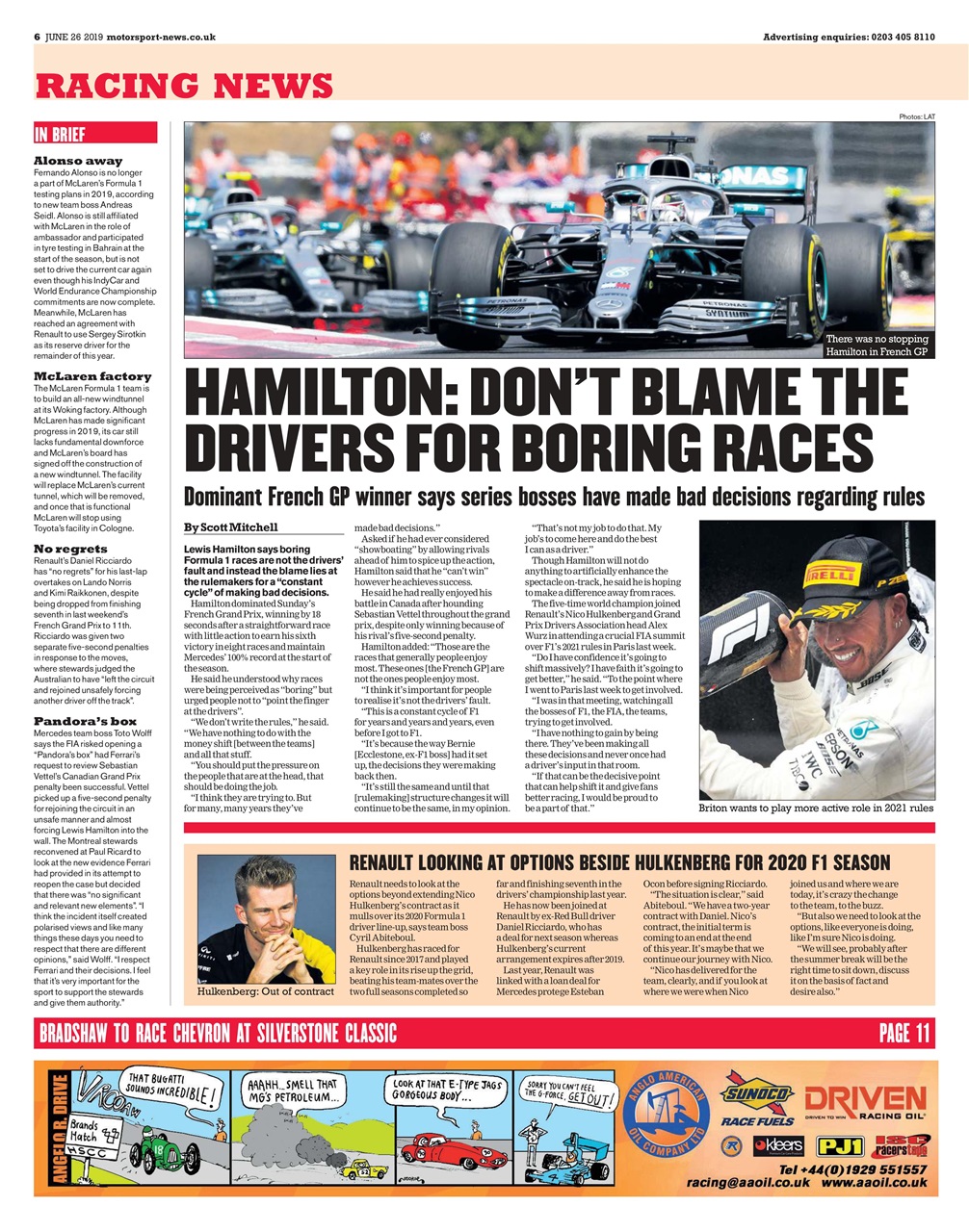 Motorsport News Preview Pages