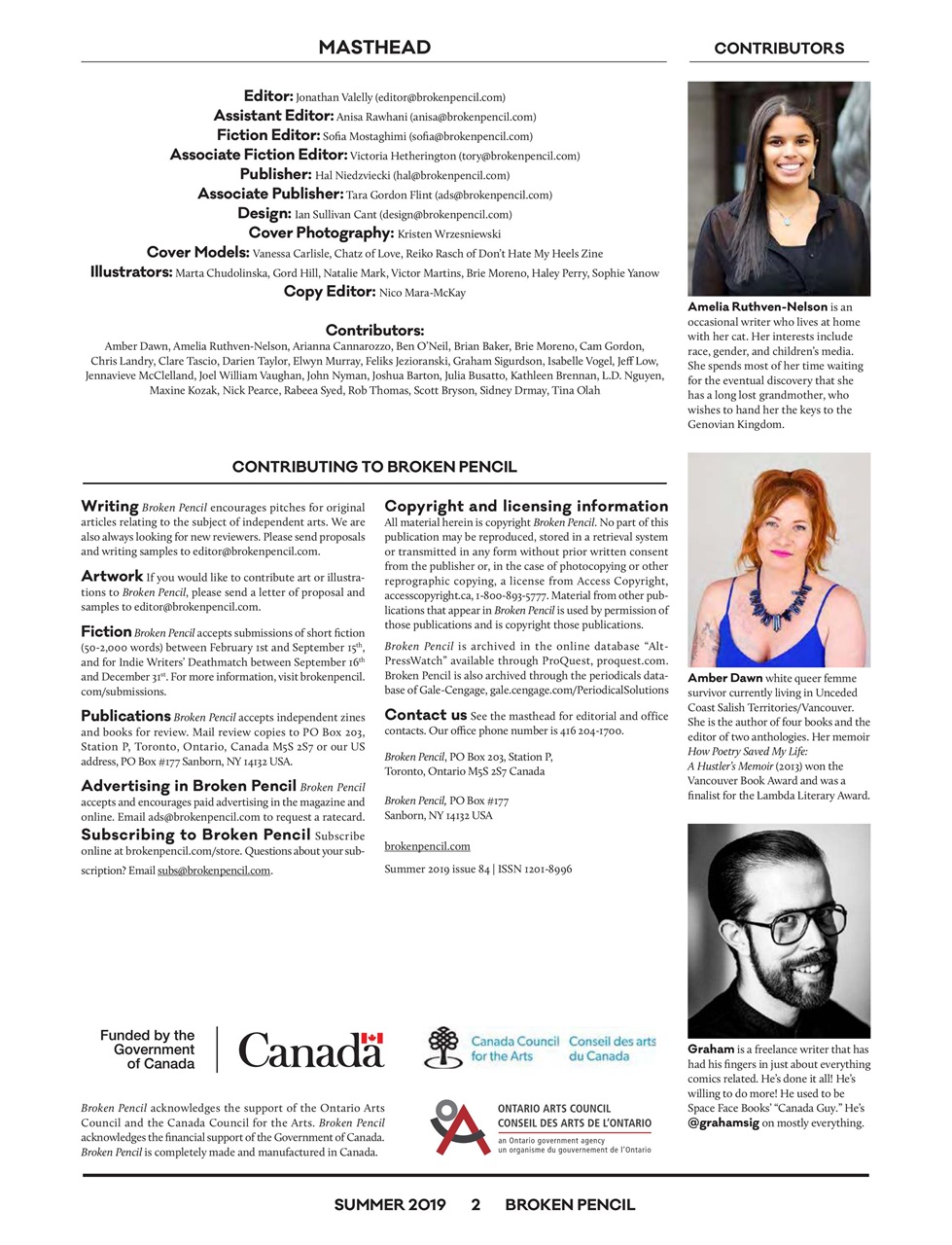 Broken Pencil Preview Pages