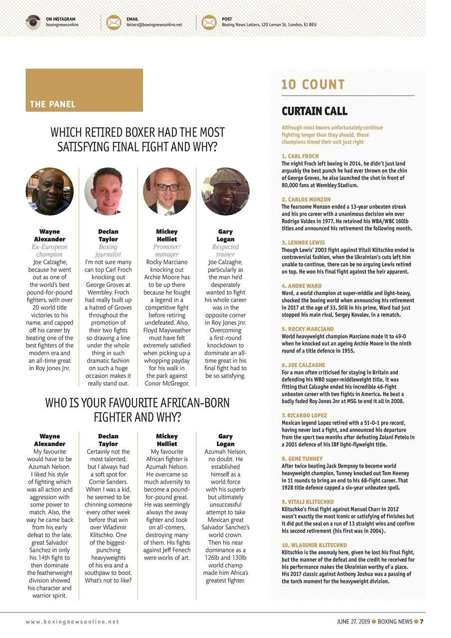 Boxing News Preview Pages