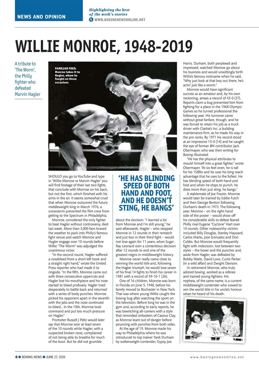 Boxing News Preview Pages