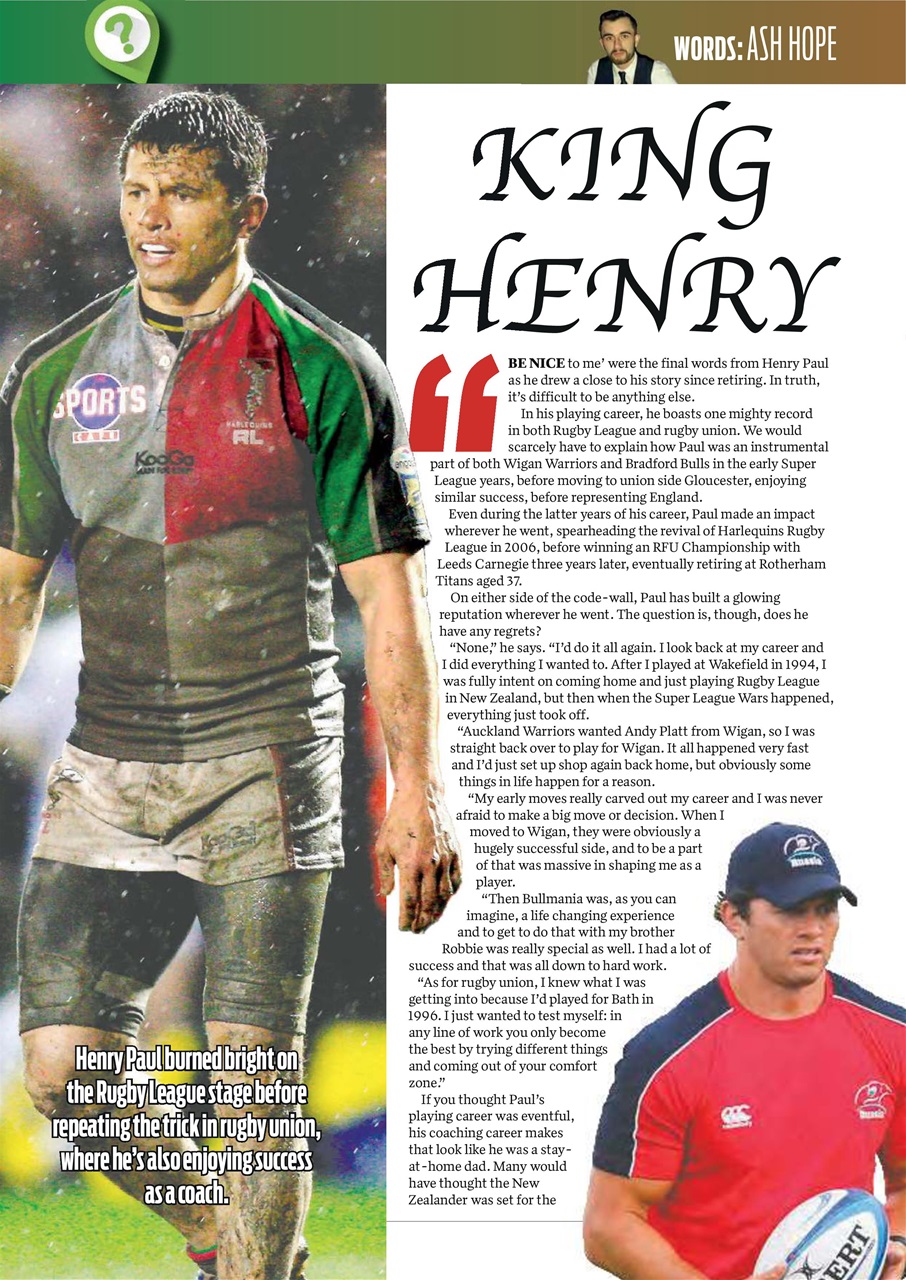 Rugby League World Preview Pages