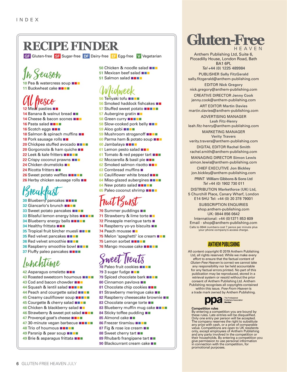 Gluten-Free Heaven Preview Pages