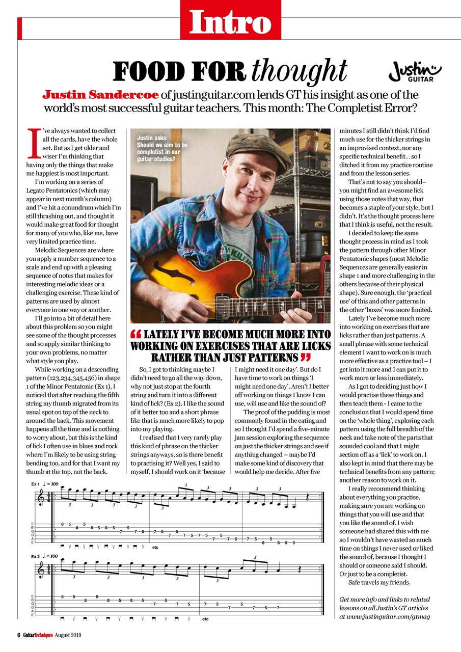 Guitar Techniques Preview Pages