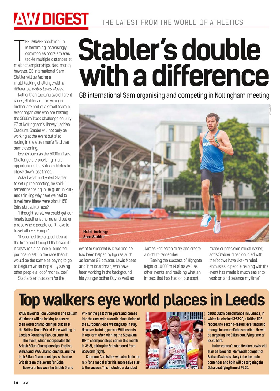 AW – Athletics Weekly Magazine Preview Pages