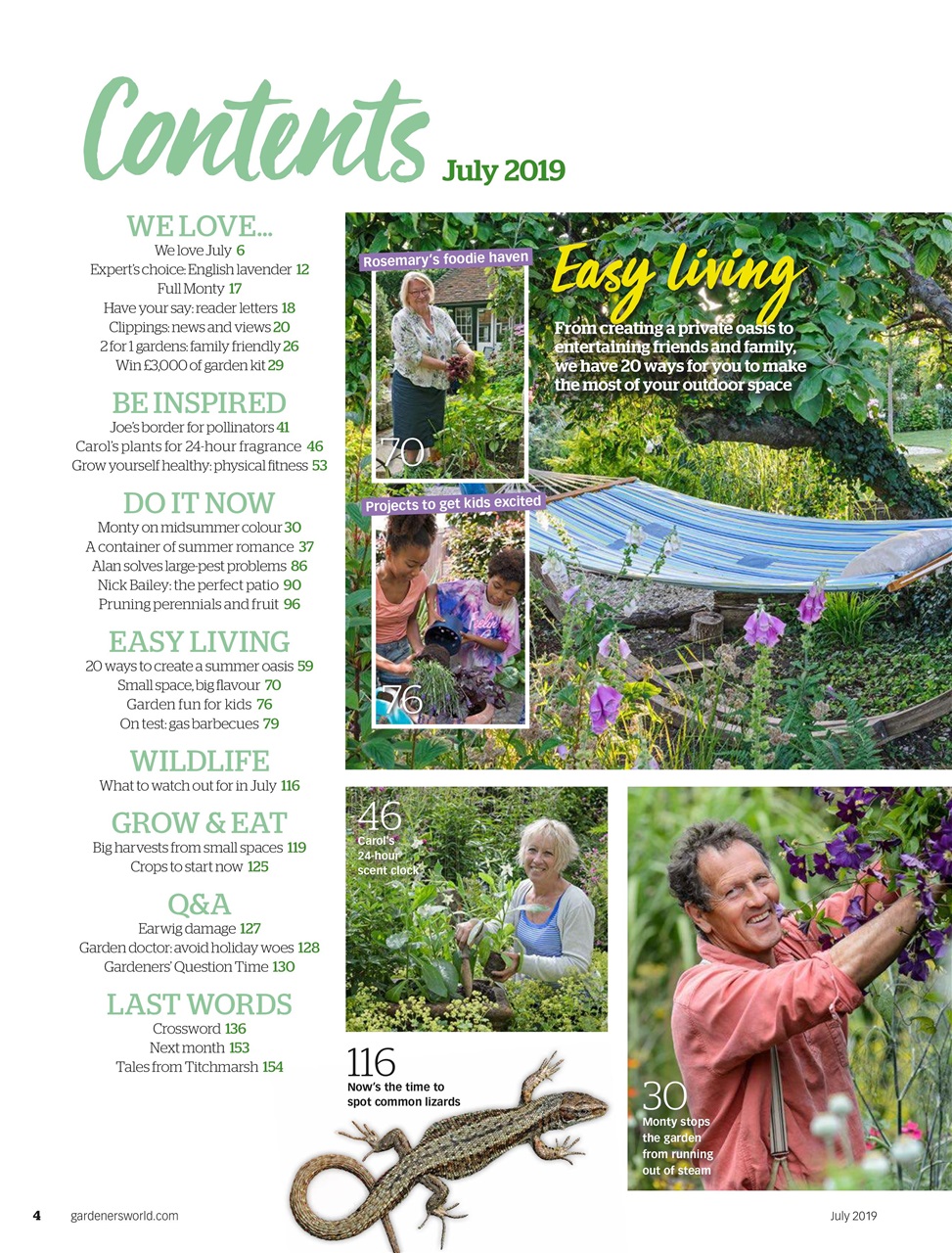 BBC Gardeners’ World Magazine Preview Pages