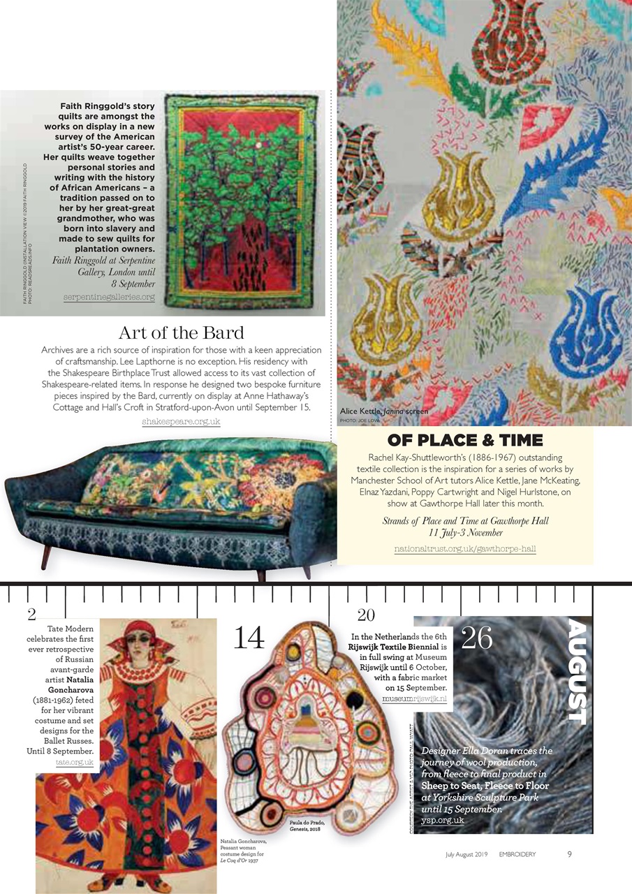 Embroidery Magazine Preview Pages