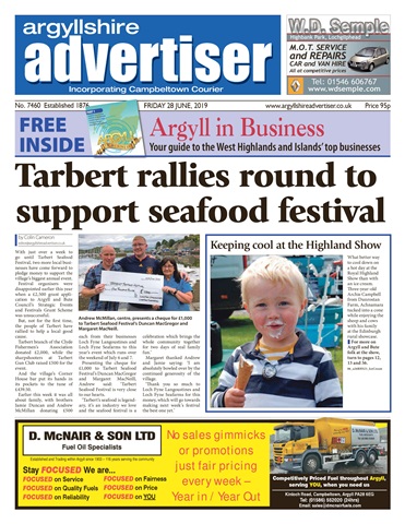 Argyllshire Advertiser issue 28 June 2019