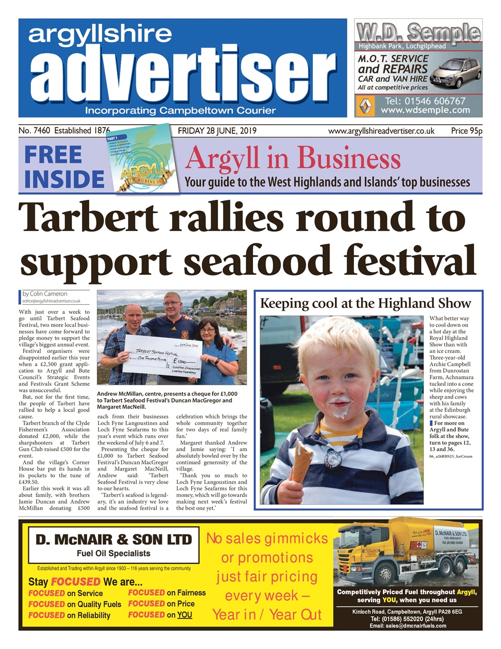 Argyllshire Advertiser Preview Pages