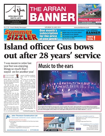 Arran Banner issue 29 June 2019