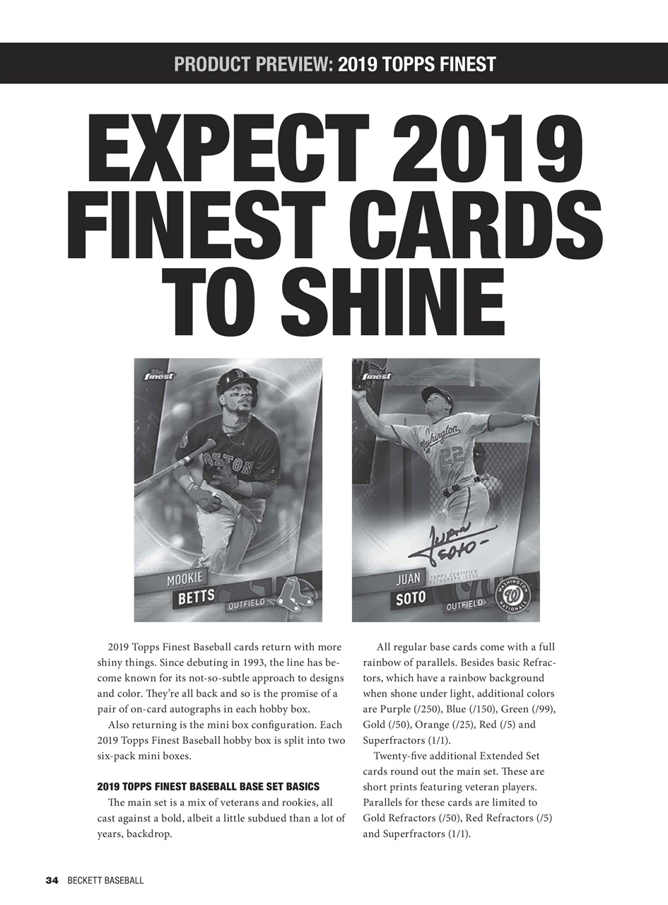 Beckett Baseball Magazine Preview Pages