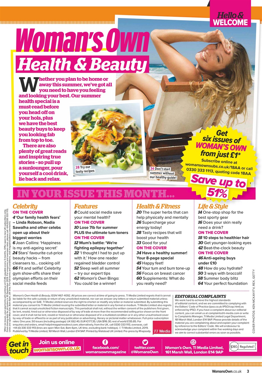 Woman's Own Lifestyle Special Preview Pages