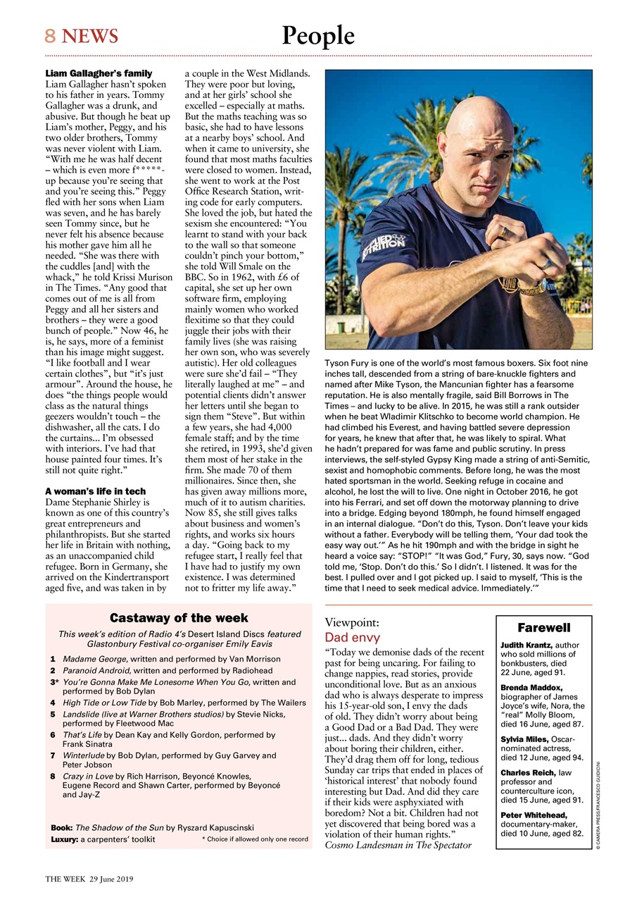 The Week Preview Pages