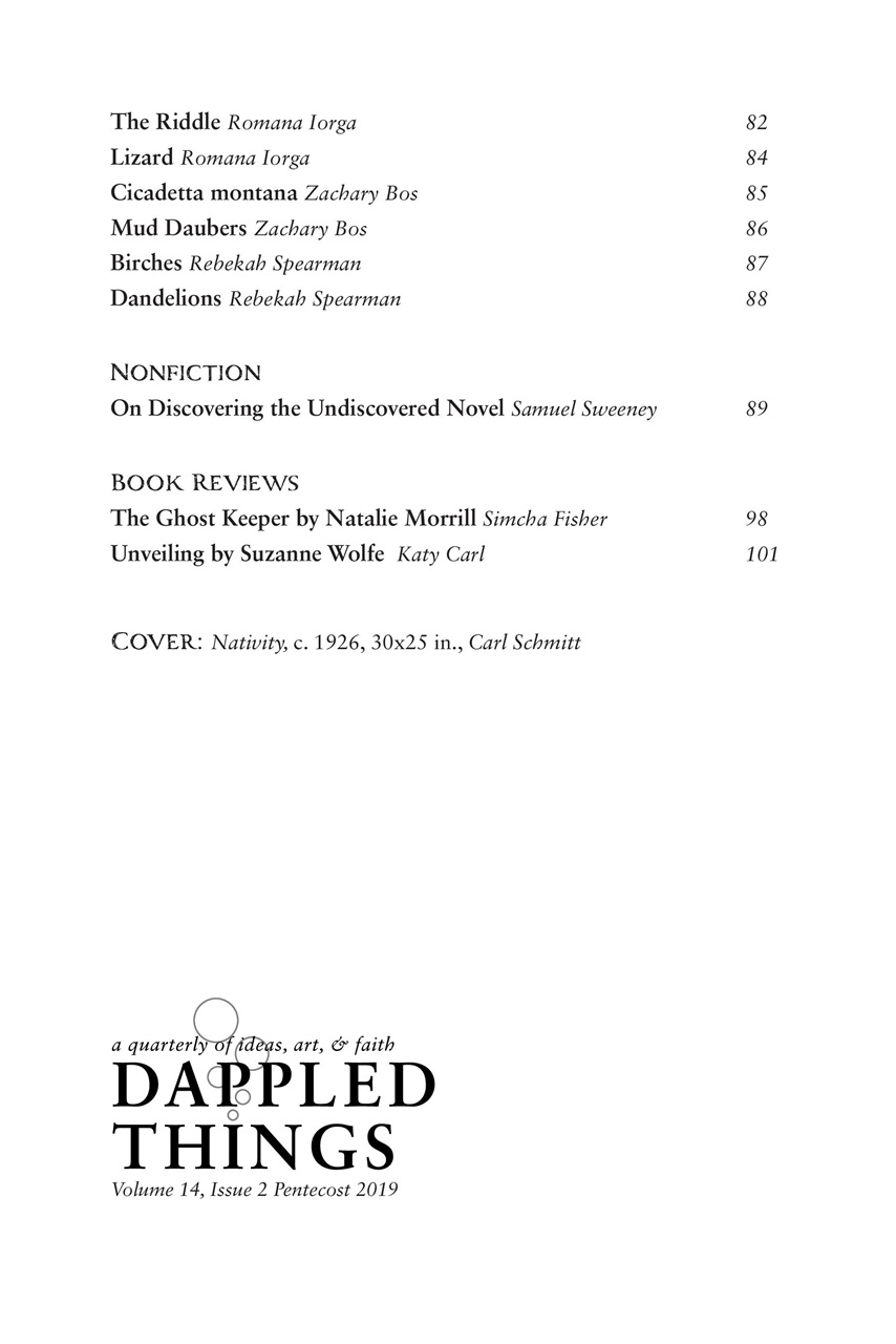 Dappled Things Preview Pages