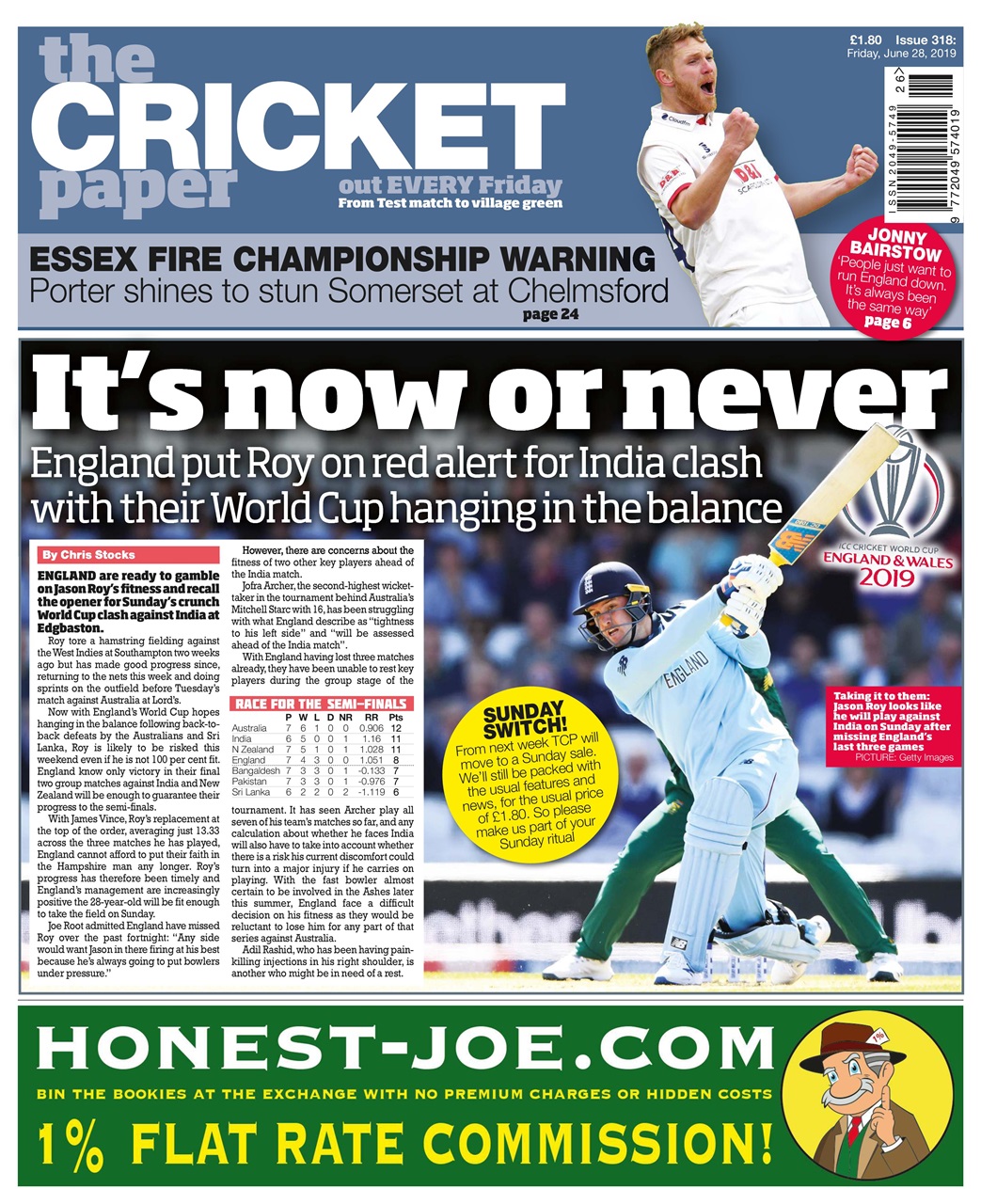 The Cricket Paper Preview Pages
