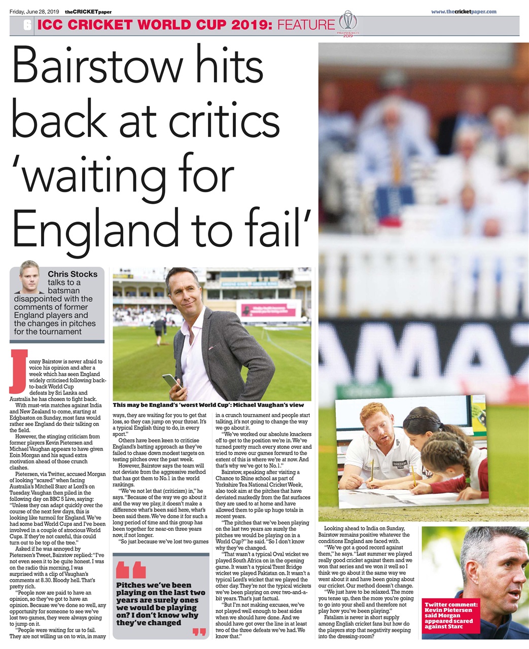 The Cricket Paper Preview Pages