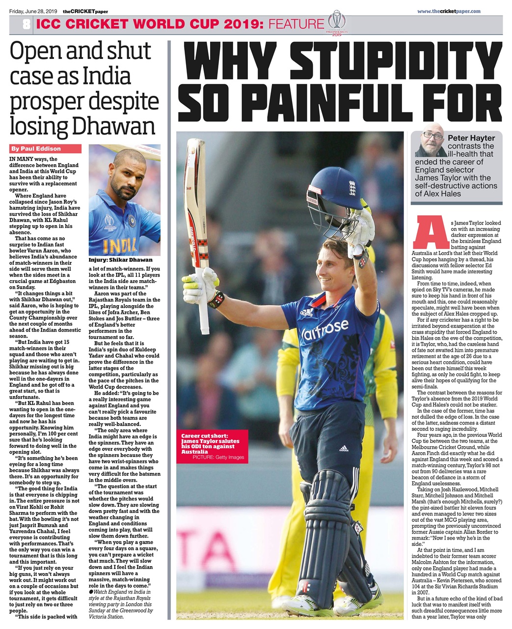 The Cricket Paper Preview Pages
